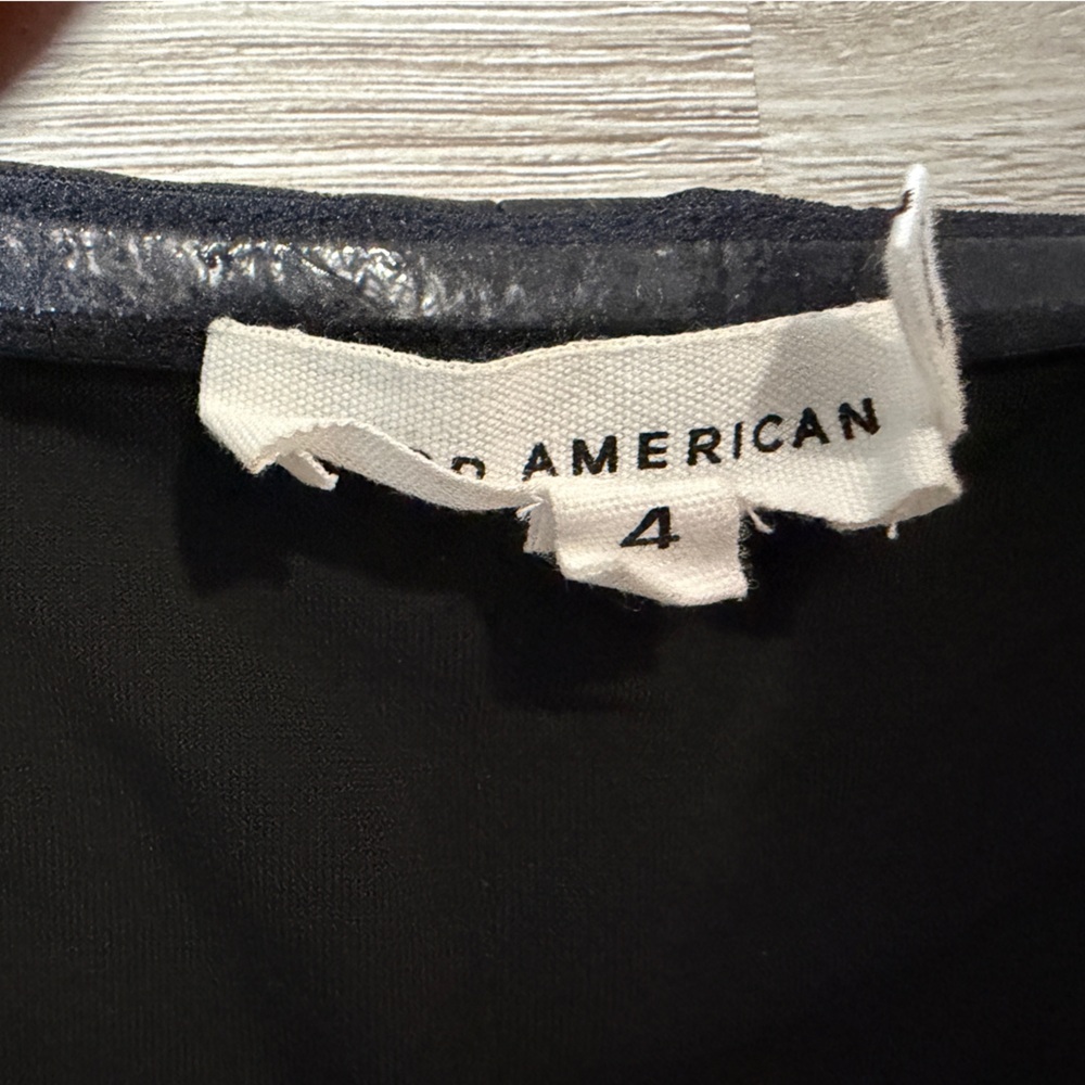 Good American Black Strapless Leather Top - Picture 7 of 7
